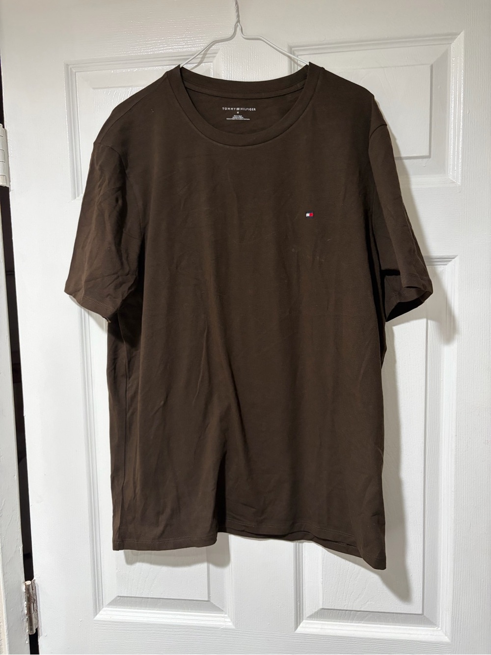 Tommy Hilfiger Brown Short-Sleeve Crewneck T-Shirt